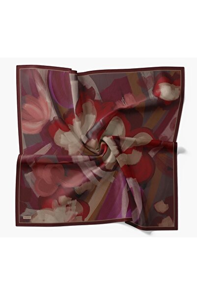 Silk Home Velora Scarf Watercolor Burgundy