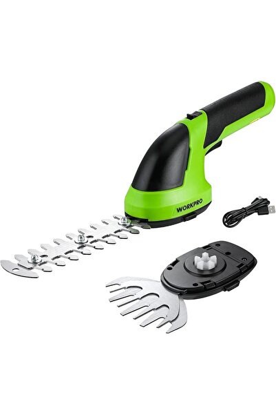 Workpro 7.2V 2-in-1 Cordless Hedge Trimmer & Grass Shear