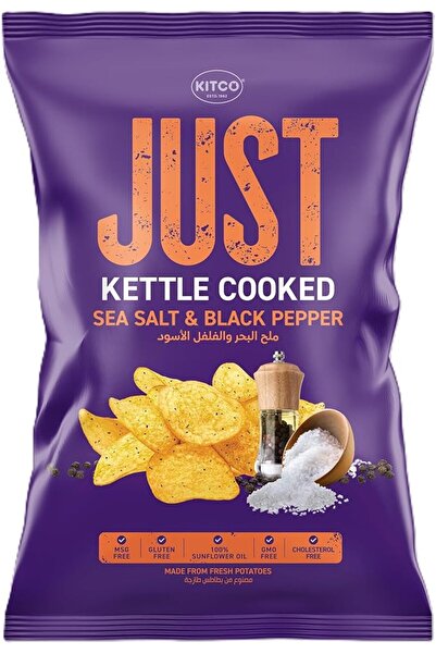 GENERAL Kitech Kettle Sea Salt and Black Pepper Seasoned Potato Chips, 150g, ...