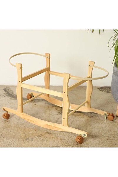 BABY4UU Wooden 2*1 Crib Stand Wobbles and Becomes Stable with Locking Wheels,...