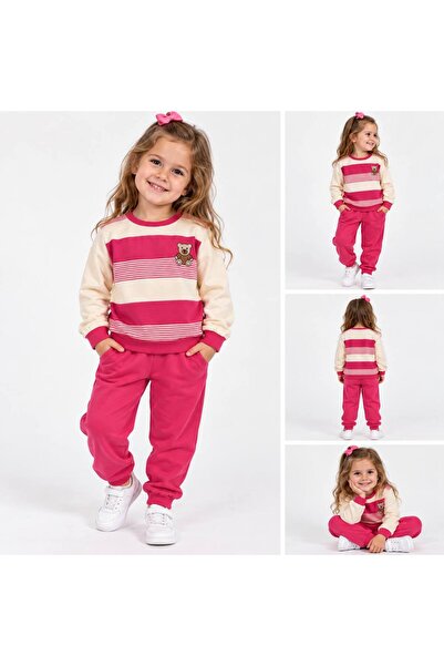 Milanlı Kids طقم بدلة رياضية موسمية للأطفال البنات