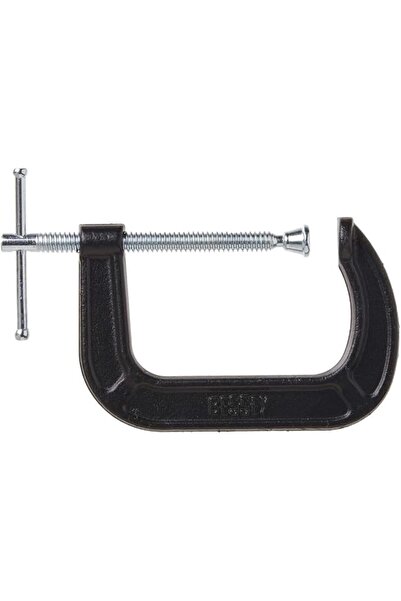 Bessey BESSIE DROP FORGED C-CLAMP, 4" - BLACK & SILVER
