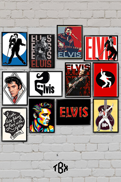 TABLOX 12 τεμάχια Elvis Presley Rock Star Music Retro America Διακοσμητικό σε...