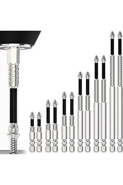 Yelajoy 12PCS High Magnetic Screw Driver Drill Bit Set, Magnetic Drill Bits A...