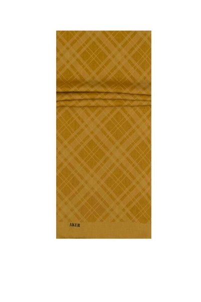 Aker Polyester Yellow Shawl 962 Plaid Pattern