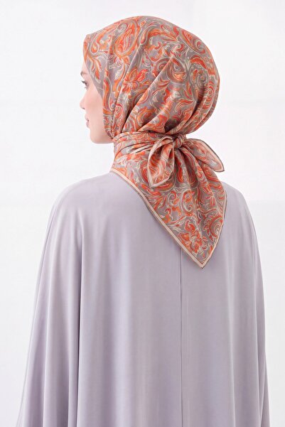 Silk Home Soft Eşarp Paisley Koyu Gri