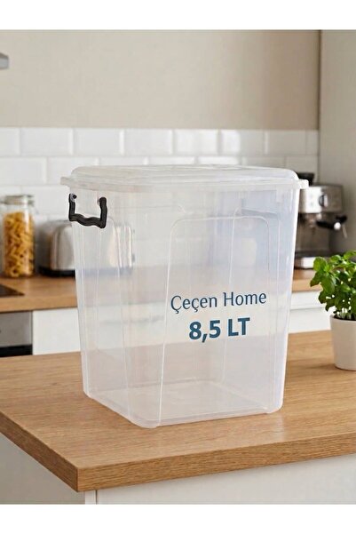 ÇEÇEN HOME 8.5 Lt Vertical Storage Box Transparent Food Storage Container Mul...
