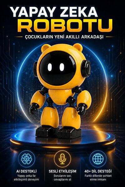 ROBEVE AI Yapay Zeka Robotu – Çocuk Robotu, Sesli Sohbet, Soru Cevap, Hikaye ...