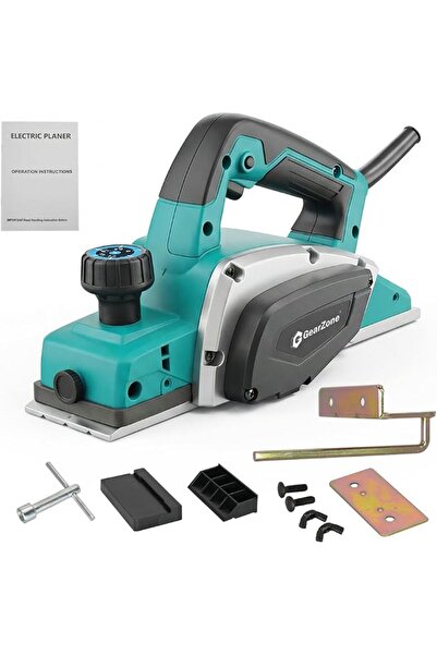 GearZone Electric Hand Planer 3-1/4" Cutting Width Corded, 1000W 15000RPM, Hi...
