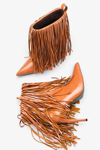 İNNABUTİKK Kolesa Women's Heeled Boots - Tan