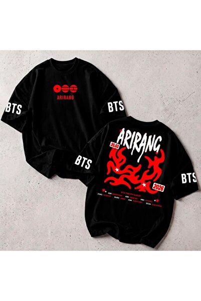 barsdepo تي شيرت مطبوع من BTS ARIRANG، للجنسين، 100% قطن (مع هدية مفاجئة)