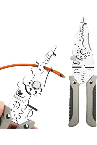 BIXMK Wire Stripper Crimper Cable Cutter Pliers, 2024 (1 PCS)