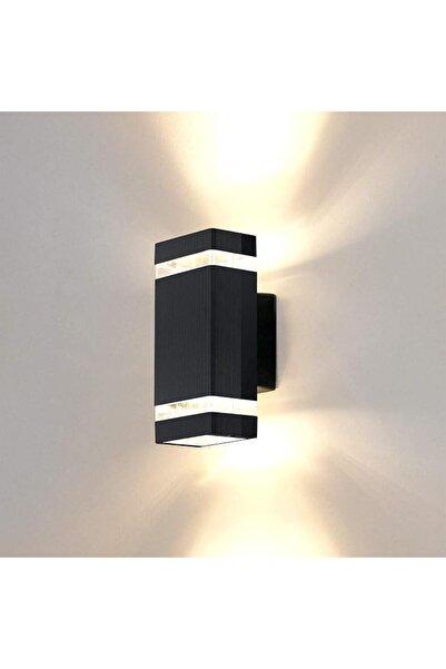 GENERAL LED Square Up and Down Lights Outdoor Wall Light, Black