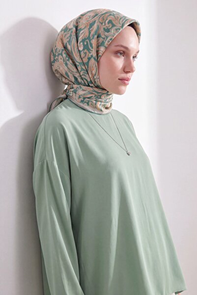 Silk Home Soft Eşarp Paisley Mint Yeşili