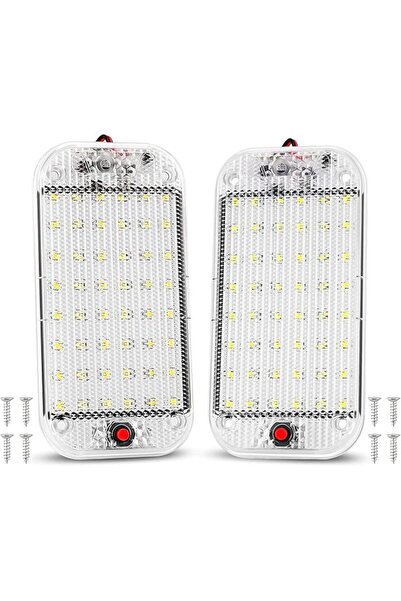 SYOSI LED Interior Light, 2PCS 10W 48 LED Universal Bright Interior Light wit...