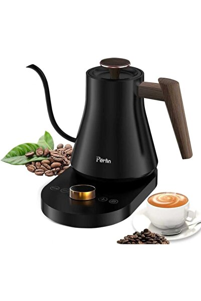 Perfin Gooseneck Kettle 1000W V60 Electric Coffee Kettle, ±1℉/℃ Temperature C...