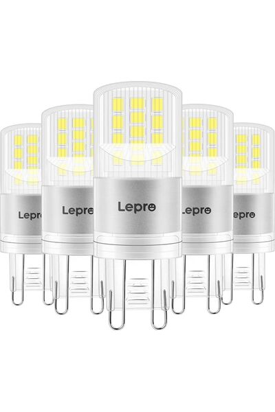 LEPRO مصابيح LED G9 للثريات والمصابيح الكريستالية، أبيض بارد 6000 كلفن، 3.8 و...