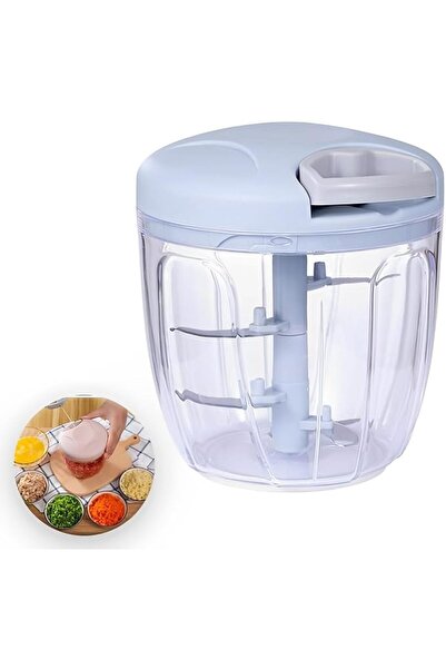 GENERAL Tzowq Manual Food Chopper - Pull-Action Processor for Garlic, Onion, ...