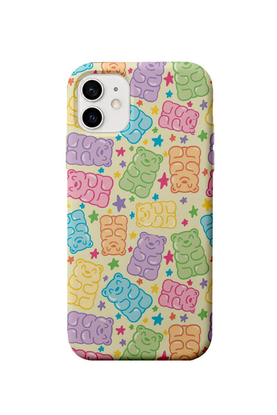 farifra iPhone 11 Uyumlu Desenli Silikon Lansman Telefon Kılıfı a.K347KREM.png