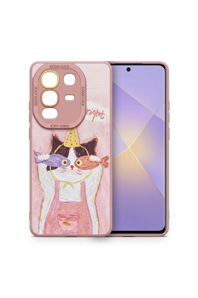 Nezih Case İnfinix Note 50 Pro Plus ile Uyumlu Kamera Korumalı Desenli Siliko...