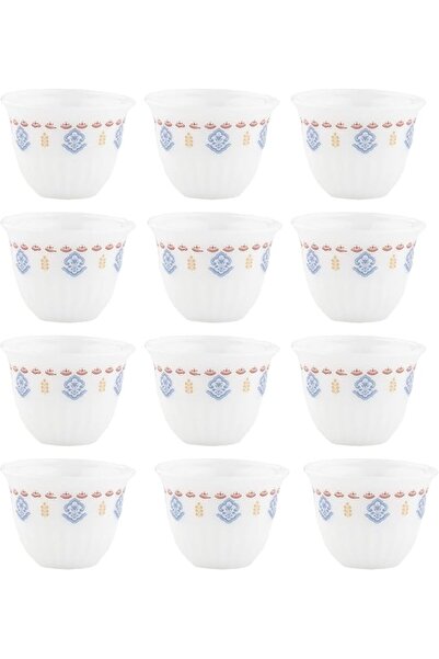 Alsaif Home AlSaif Coffee Cup 12-Pieces Set, Small, Multicolor