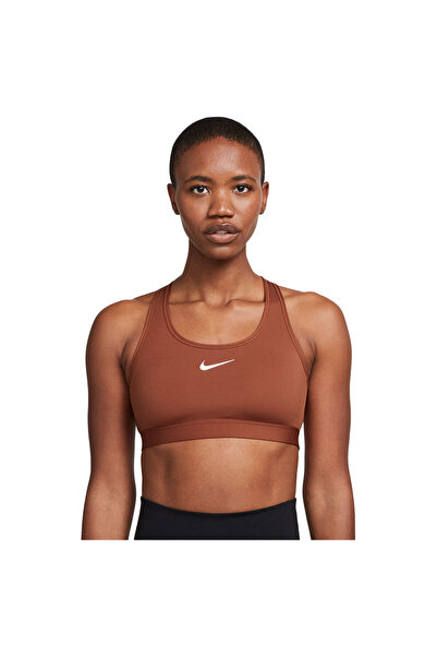 Nike Γυναικείο Αθλητικό Σουτιέν Swoosh Μεσαίας Υποστήριξης με Ενίσχυση XS