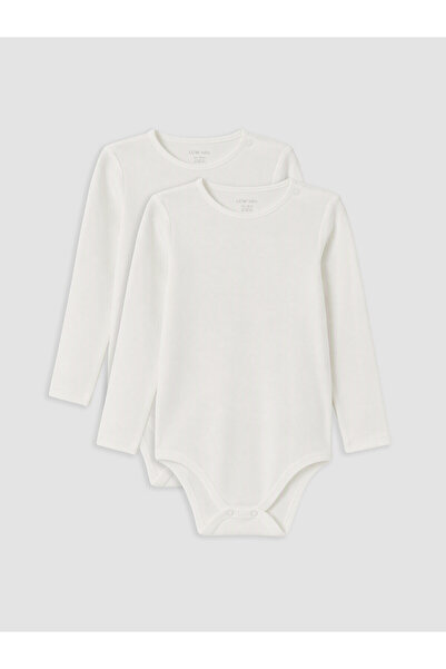 LC Waikiki Two Mt Shop Quality Lcw Baby White Oval Collar Baby Girl Snap Fast...