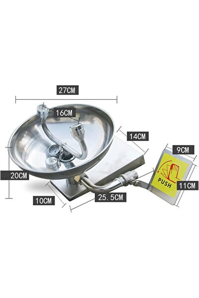 Generic Brand Table mounted emergency eyewash station