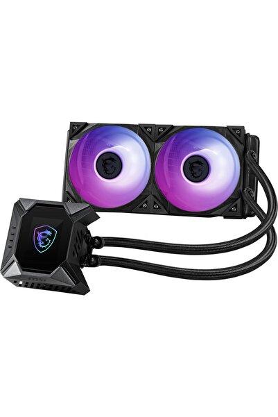 MSI MPG CORELIQUID K240 V2 AIO CPU sıvı soğutma - 60 mm fanlı LCD pompa, 2 x ...