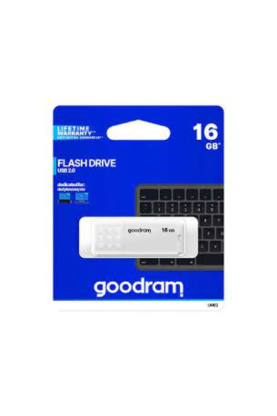 Goodram Στικάκι USB UME2 16GB USB 2.0 Λευκό