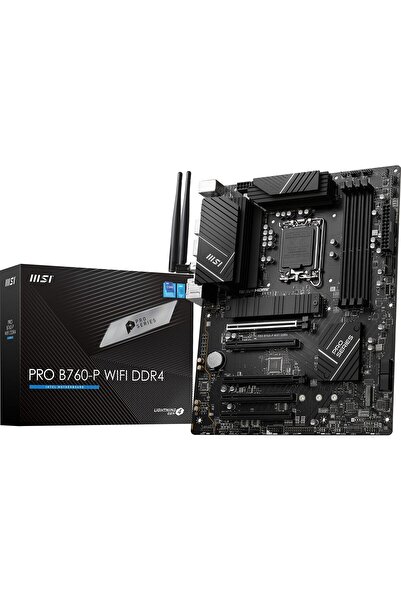 MSI PRO B760-P WiFi DDR4 ProSeries Anakart (12./13. Nesil Intel İşlemcileri, ...