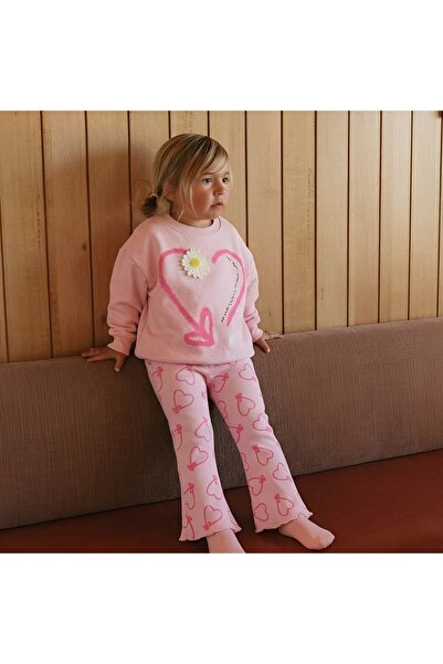 My Kids Wear Kız Çocuk Günlük Takım - Trend Baskılı 2'li Set 12942