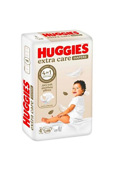 Huggies حفاضات أطفال ألترا كير مقاس (4) 68 حفاضة