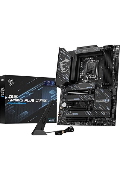 MSI Z890 Gaming Plus WIFI6E anakart, ATX - Intel Core Ultra işlemcileri (Seri...