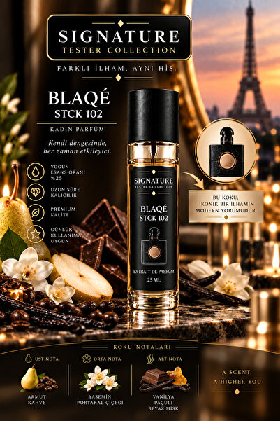 PARFBE BLAQÉ STCK 102 Kadın Parfüm Extrait de Parfum %25 Esans 25 ML
