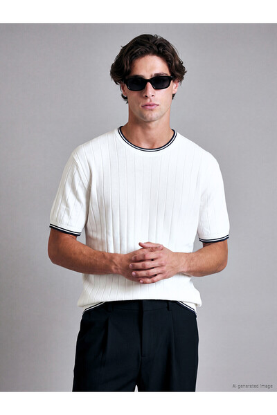 LC Waikiki Nevavm with Difference Lcw Vision White Knitwear Flat Standard & R...