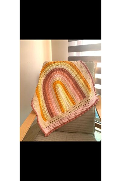 ARTTMACRAME Hand Knitted Baby Blanket 100X100 cm |   Knitted Baby Blanket |  ...