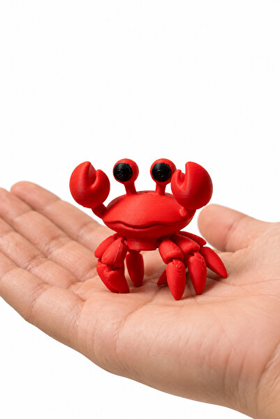 Mini Oynar Yengeç 3D Baskı Anahtarlık