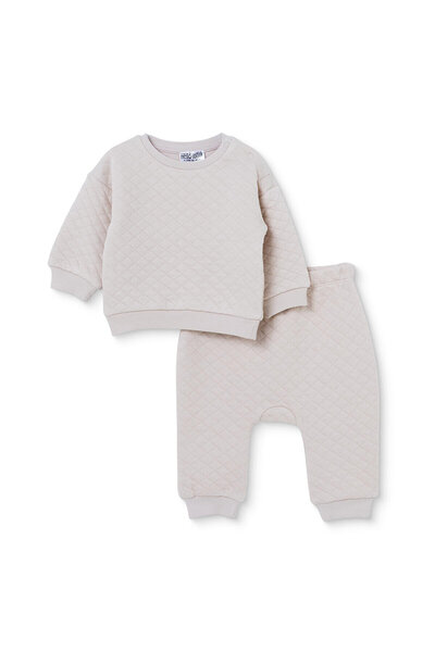 ebebek Hello Baby HelloBaby Unisex Sweatshirt-Alt Çıtçıtlı Bisiklet Yaka Long...
