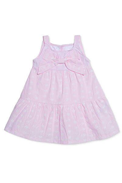 ebebek Hello Baby HelloBaby Kız Bebek Elbise Fiyonk Baskılı Modelli Yaka İp A...
