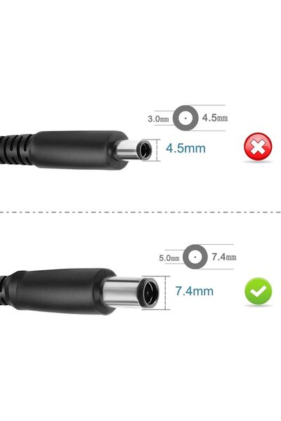 Genaric Dell charger for FPC2Y JNKWD Latitude 7380 7480 7490 5480 5490 5488 5495 65w Slim Power AC Adapter Charger for Dell Latitude 450-ABFO JNKWD FPC2Y UK