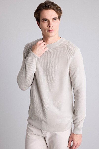 DeFacto Men's Sweater F1777Ax/Gr184 Lt.Grey