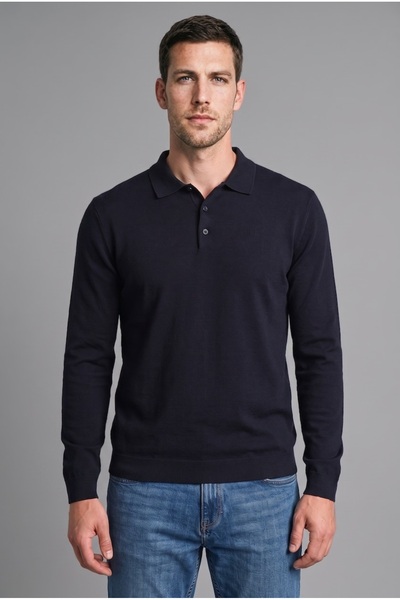 DeFacto Standard Fit Polo Collar Knitwear Sweater F1523Ax26Au