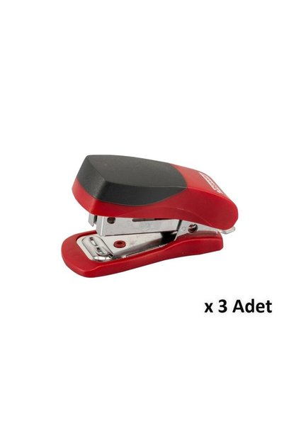 Bigpoint دباسة 24/6 نوع الجيب أحمر × 3 قطع