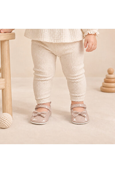 BEBLUXBABY أحذية أطفال مزينة بفيونكة وربطة عنق