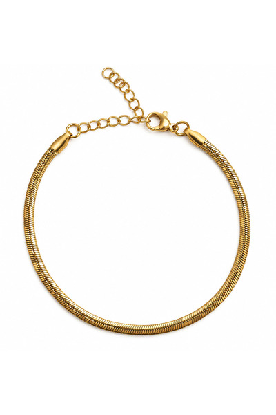 BGT STUDIO Gold Stainless Steel Mesh Chain Bracelet – Adjustable Unisex