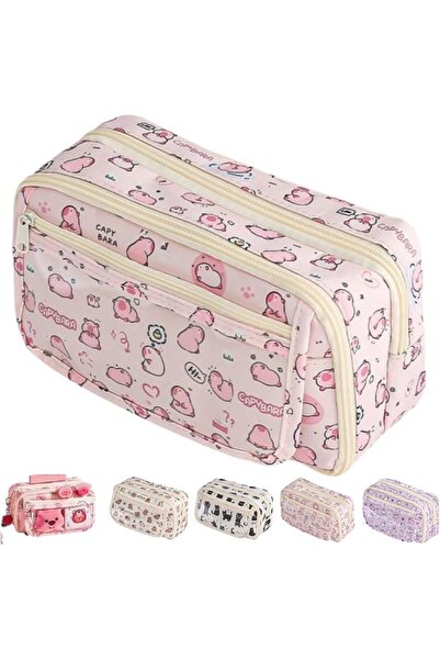 GENERAL Cute Kawaii Pencil Case Pouch Cartoon Pen Box Holder Organizer for Of...