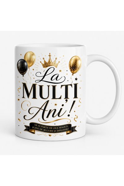 Generic Brand Personalized Happy Birthday mug, Print Vibes, white ceramic, 33...