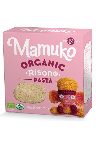 Mamuko Paste in forma de graunte, pentru copii, din grau dur bio 320g