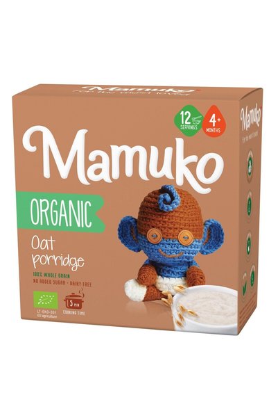 Mamuko Porridge din ovaz bio, 4+ luni, 200g